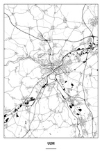 Lade das Bild in den Galerie-Viewer, Ulm Light Poster - Minimal - Detailansicht