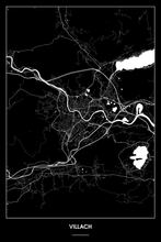Lade das Bild in den Galerie-Viewer, Villach Dark Poster - Minimal - Detailansicht