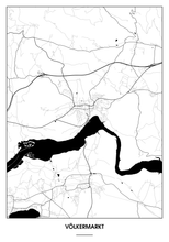 Lade das Bild in den Galerie-Viewer, Völkermarkt Poster - Minimal Design