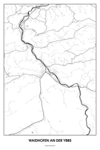 Lade das Bild in den Galerie-Viewer, Waidhofen an der Ybbs Light Poster - Minimal - Detailansicht