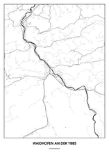 Lade das Bild in den Galerie-Viewer, Waidhofen an der Ybbs Poster - Minimal Design