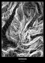 Lade das Bild in den Galerie-Viewer, Watzmann Poster - Minimal Design
