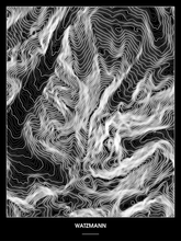 Lade das Bild in den Galerie-Viewer, Watzmann Poster - Minimal Design