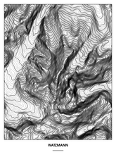 Lade das Bild in den Galerie-Viewer, Watzmann Poster - Minimal Design