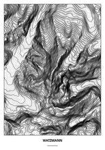 Lade das Bild in den Galerie-Viewer, Watzmann Poster - Minimal Design