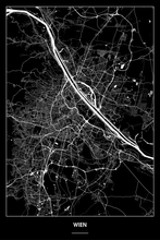 Lade das Bild in den Galerie-Viewer, Wien Dark Poster - Minimal - Detailansicht