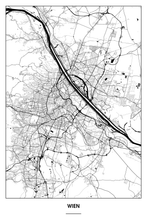 Lade das Bild in den Galerie-Viewer, Wien Light Poster - Minimal - Detailansicht