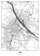 Lade das Bild in den Galerie-Viewer, Wien Poster - Minimal Design