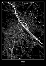 Lade das Bild in den Galerie-Viewer, Wien Poster - Minimal Design