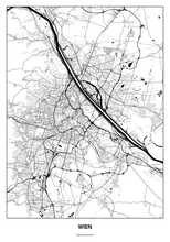 Lade das Bild in den Galerie-Viewer, Wien Poster - Minimal Design