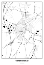 Lade das Bild in den Galerie-Viewer, Wiener Neustadt Light Poster - Minimal - Detailansicht