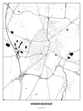 Lade das Bild in den Galerie-Viewer, Wiener Neustadt Poster - Minimal Design