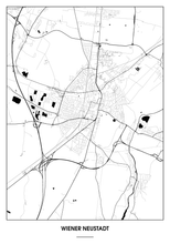 Lade das Bild in den Galerie-Viewer, Wiener Neustadt Poster - Minimal Design