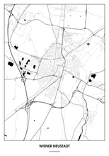 Lade das Bild in den Galerie-Viewer, Wiener Neustadt Poster - Minimal Design