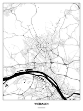 Lade das Bild in den Galerie-Viewer, Wiesbaden Poster - Minimal Design