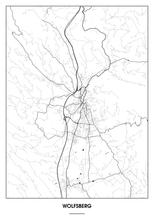 Lade das Bild in den Galerie-Viewer, Wolfsberg Poster - Minimal Design