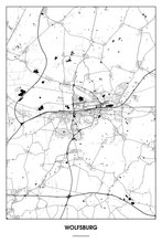 Lade das Bild in den Galerie-Viewer, Wolfsburg Light Poster - Minimal - Detailansicht