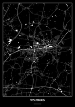 Lade das Bild in den Galerie-Viewer, Wolfsburg Poster - Minimal Design