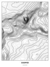 Lade das Bild in den Galerie-Viewer, Zugspitze Poster - Minimal Design