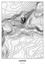 Lade das Bild in den Galerie-Viewer, Zugspitze Poster - Minimal Design