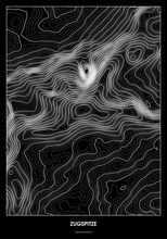 Lade das Bild in den Galerie-Viewer, Zugspitze Poster - Minimal Design