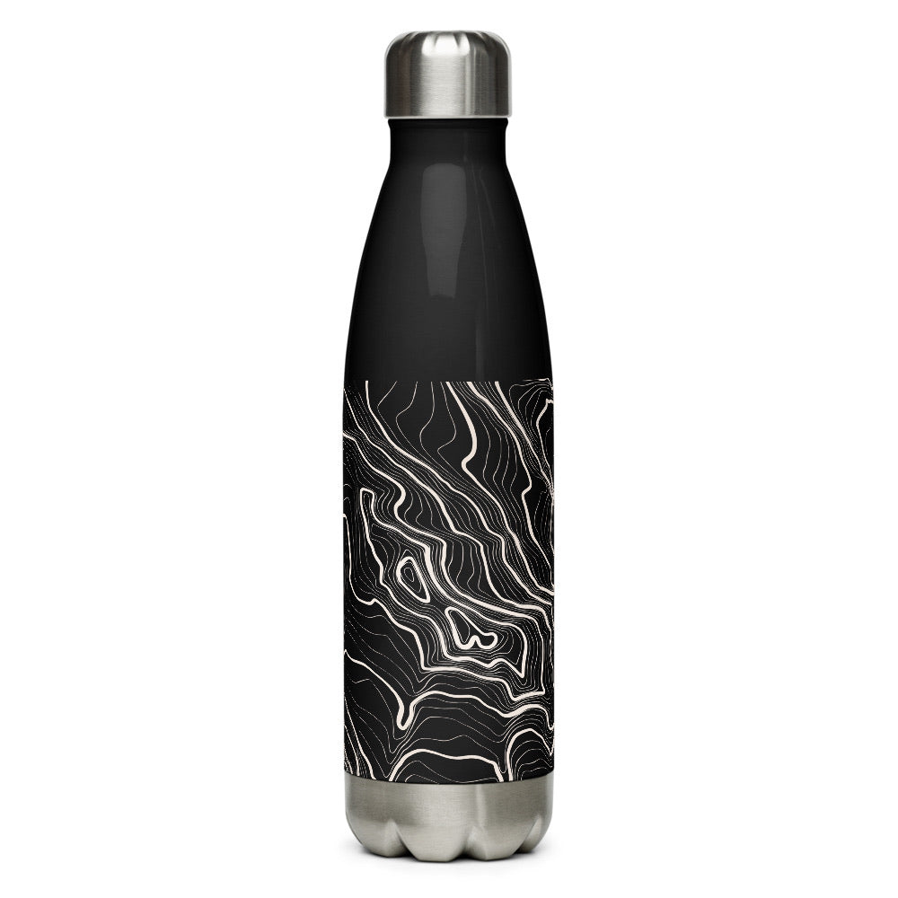 Edelstahl-Flasche mit Karten-Motiv