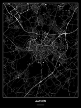 Lade das Bild in den Galerie-Viewer, Aachen Poster - Minimal Design
