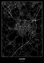 Lade das Bild in den Galerie-Viewer, Aachen Poster - Minimal Design
