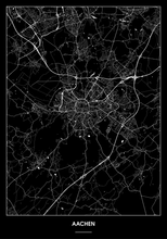 Lade das Bild in den Galerie-Viewer, Aachen Poster - Minimal Design
