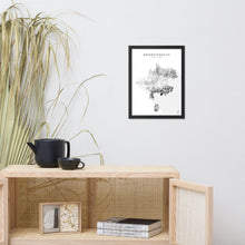 Lade das Bild in den Galerie-Viewer, Oberösterreich 3D-Relief Schwarz-Weiß Kunstdruck im Wohnraum
