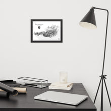 Lade das Bild in den Galerie-Viewer, Österreich 3D-Relief Schwarz-Weiß Kunstdruck im Wohnraum
