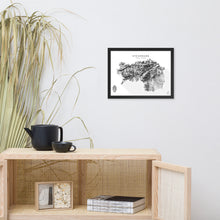 Lade das Bild in den Galerie-Viewer, Steiermark 3D-Relief Schwarz-Weiß Kunstdruck im Wohnraum
