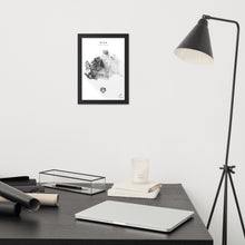 Lade das Bild in den Galerie-Viewer, Wien 3D-Relief Schwarz-Weiß Kunstdruck im Wohnraum
