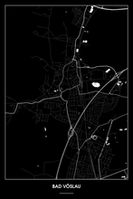 Lade das Bild in den Galerie-Viewer, Bad Vöslau Dark Poster - Minimal - Detailansicht
