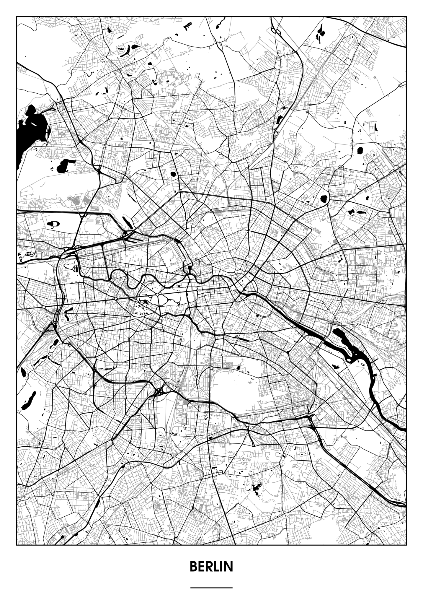 Berlin Poster - Minimal Design
