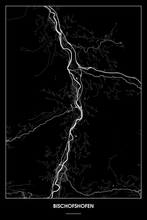 Lade das Bild in den Galerie-Viewer, Bischofshofen Dark Poster - Minimal - Detailansicht
