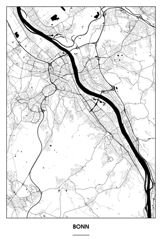 Bonn Light Poster - Minimal - Detailansicht