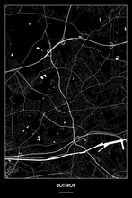 Lade das Bild in den Galerie-Viewer, Bottrop Dark Poster - Minimal - Detailansicht
