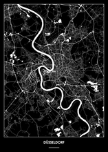 Lade das Bild in den Galerie-Viewer, Düsseldorf Poster - Minimal Design
