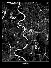 Lade das Bild in den Galerie-Viewer, Duisburg Poster - Minimal Design
