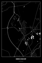 Lade das Bild in den Galerie-Viewer, Ebreichsdorf Dark Poster - Minimal - Detailansicht
