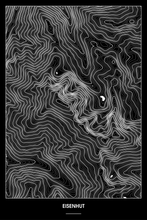Lade das Bild in den Galerie-Viewer, Eisenhut Dark Poster - Minimal - Detailansicht

