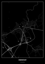 Lade das Bild in den Galerie-Viewer, Eisenstadt Poster - Minimal Design
