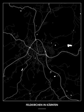 Lade das Bild in den Galerie-Viewer, Feldkirchen in Kärnten Poster - Minimal Design
