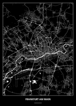 Lade das Bild in den Galerie-Viewer, Frankfurt am Main Poster - Minimal Design

