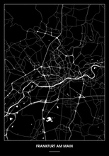 Lade das Bild in den Galerie-Viewer, Frankfurt am Main Poster - Minimal Design
