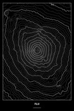 Lade das Bild in den Galerie-Viewer, Fuji Dark Poster - Minimal - Detailansicht
