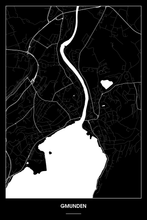 Lade das Bild in den Galerie-Viewer, Gmunden Dark Poster - Minimal - Detailansicht
