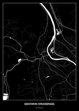 Lade das Bild in den Galerie-Viewer, Gratwein-Straßengel Poster - Minimal Design
