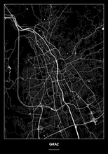Lade das Bild in den Galerie-Viewer, Graz Poster - Minimal Design
